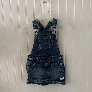 7 for all Mankind Denim Overalls Like New sz 12 mos